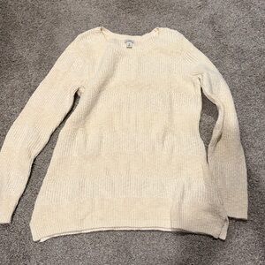 L.L. Bean Soft Cream Pullover